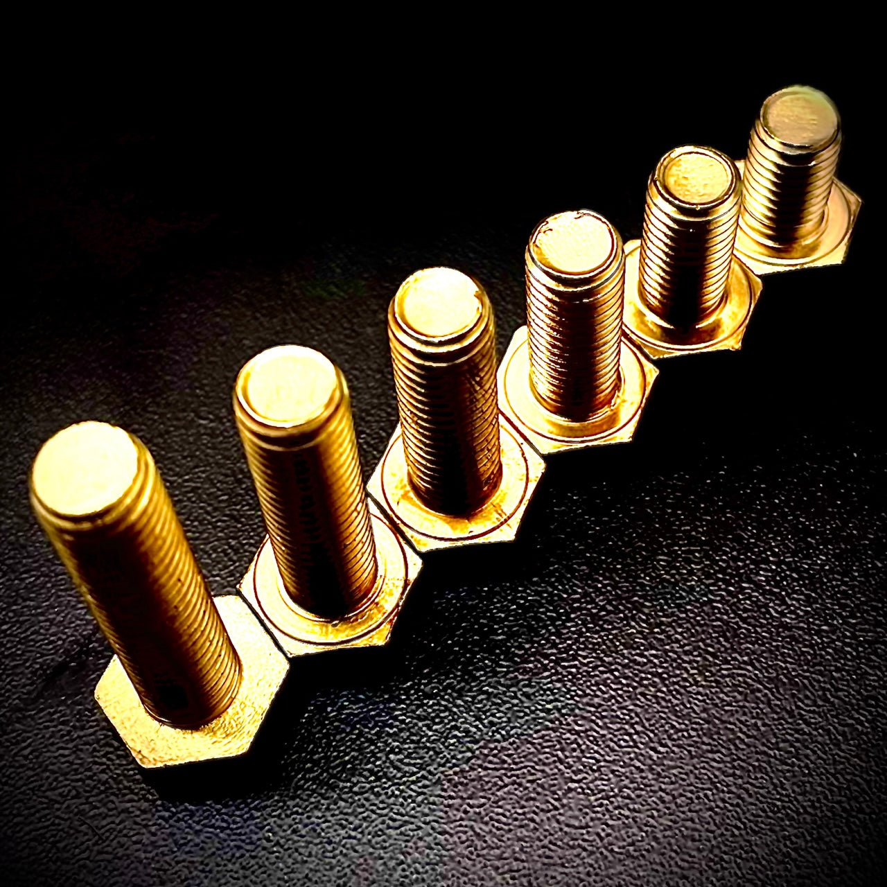 M8 x 40mm Brass Set Screws Hexagon Hex Fully Threaded Bolts DIN 933