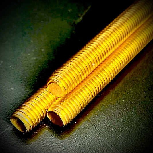 Metric 1m Solid Brass Threaded Bar Studding Rod DIN975 - Fixaball Ltd. Fixings and Fasteners UK