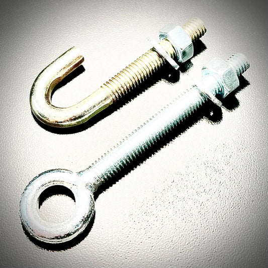 Wire Cable Rope Fixing Eyebolts Hookbolts Full Hex Nut Washer - Fixaball Ltd. Fixings and Fasteners UK
