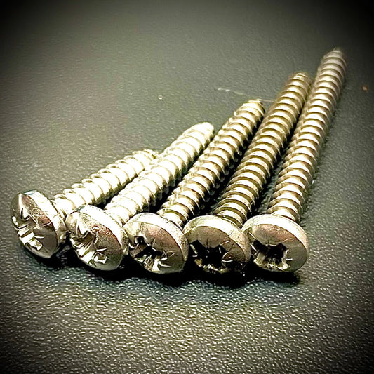 No. 6 3.5mm Pozi Pan Self Tapping Screws AB Point A2/304 Stainless - Fixaball Ltd. Fixings and Fasteners UK