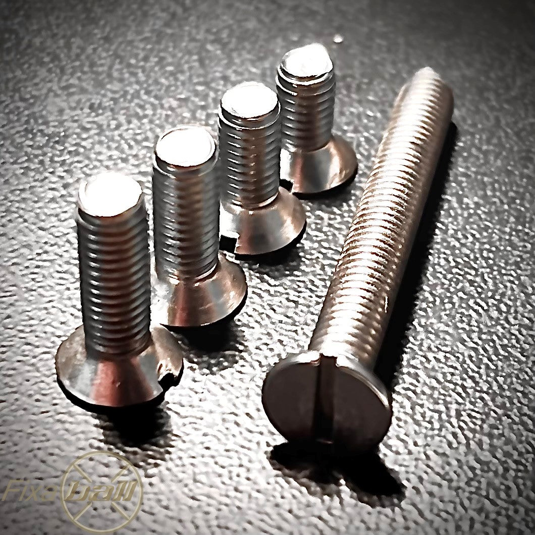 M5 x Over 50mm, Machine Screws, Slot, Countersunk, A2/ 304 Stainless Steel, DIN 963. Machine Screws M5 x Over 50mm, Machine Screws, Slot, Countersunk, A2/ 304 Stainless Steel, DIN 963. Machine Screws, Slotted, Countersunk