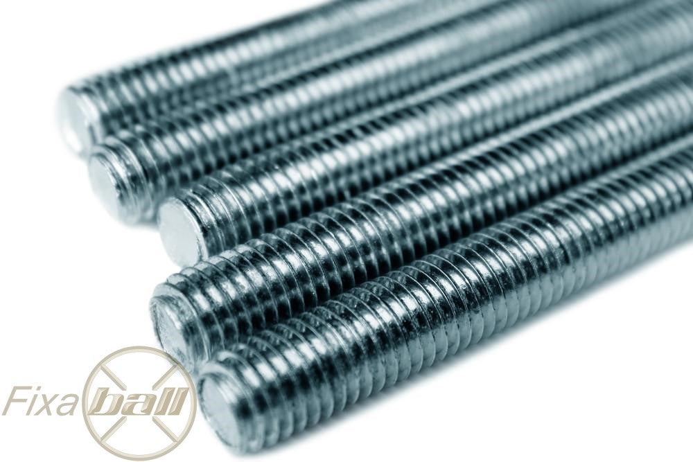 Metric, 1m, Zinc, BZP, High Tensile, 8.8, All Threaded Bar/ Studding/ Rod Threaded Bar/ Studding Metric, 1m, Zinc, BZP, High Tensile, 8.8, All Threaded Bar/ Studding/ Rod METRIC - 8.8 Zinc Studding